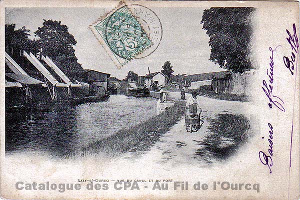 LIZY-S/-OURCQ - VUE DU CANAL ET DU PORT